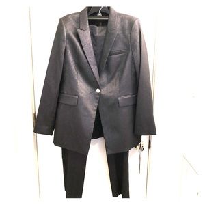 Donna Karan 2-piece Gray/Silver Pants Suit